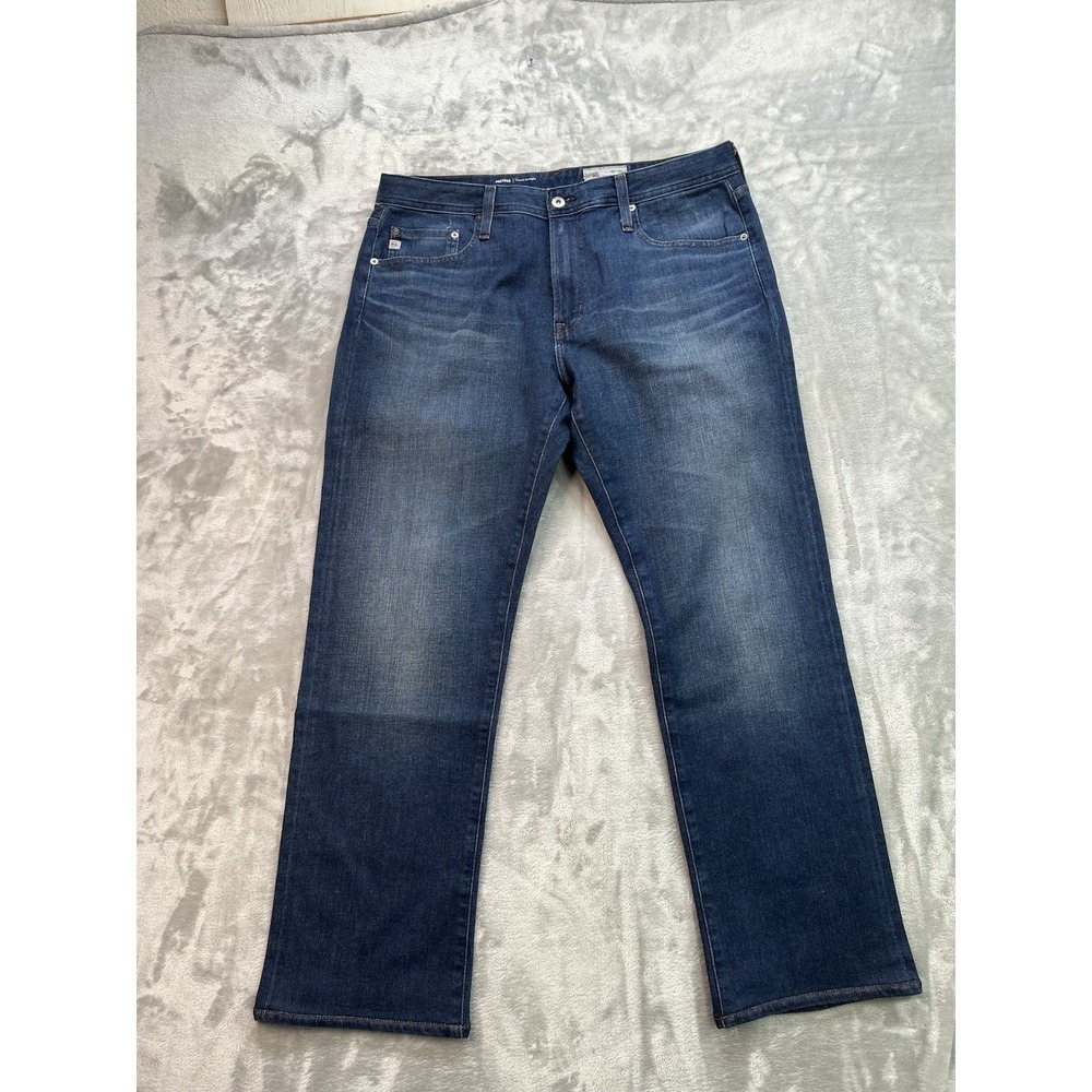 AG Adriano Goldschmied Jean Mens Sz 36x31 Blue Protege Classic Straight Workwear